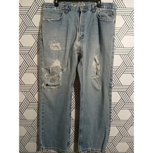 Harley Davidson Mens Super Distressed Jeans Size 38